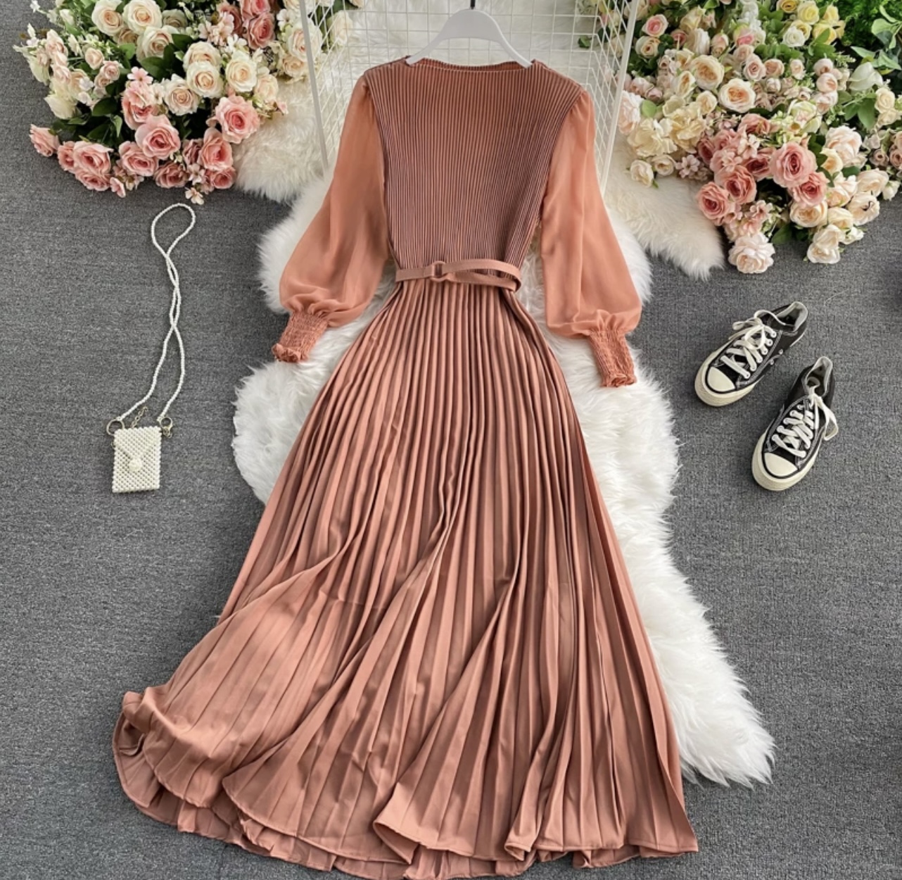 Flying high with you pleated dress FD98 images